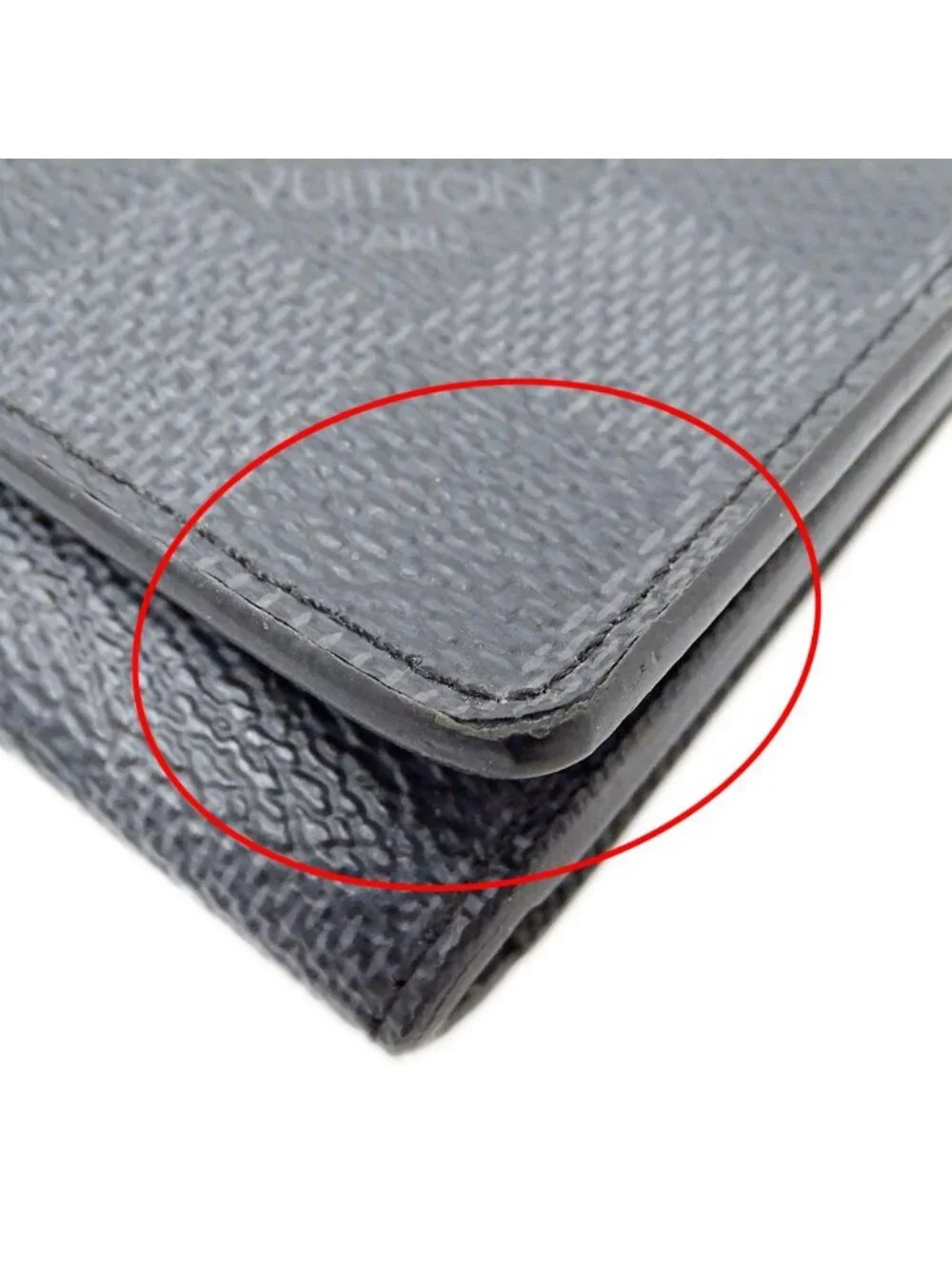 Louis Vuitton Card Case Damier Graphite Business Holder Black